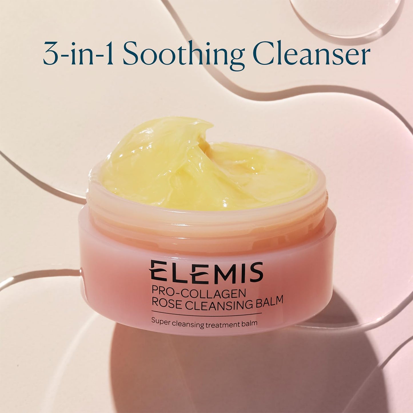 ELEMIS Pro-Collagen Cleansing Balm Makeup Remover, Hydrating Facial Cleanser, Oil Cleanser, Oil Makeup Remover, Deep Cleanse