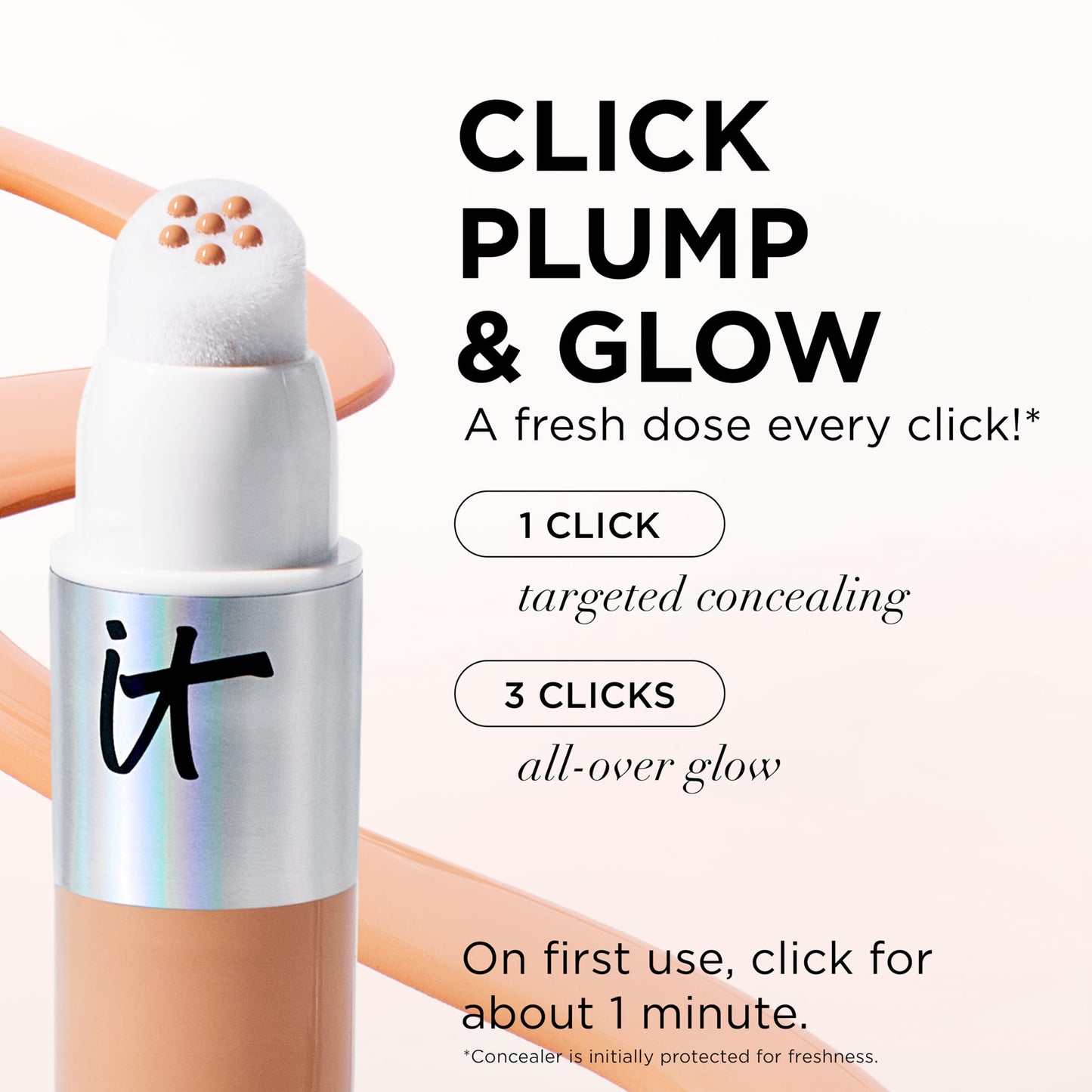 IT Cosmetics Do It All Radiant Concealer – Makeup Concealer – Hydrate & Brighten – Creaseless Medium Coverage & Radiant Finish – Niacinamide & Hyaluronic Acid - 0.2 Fl Oz