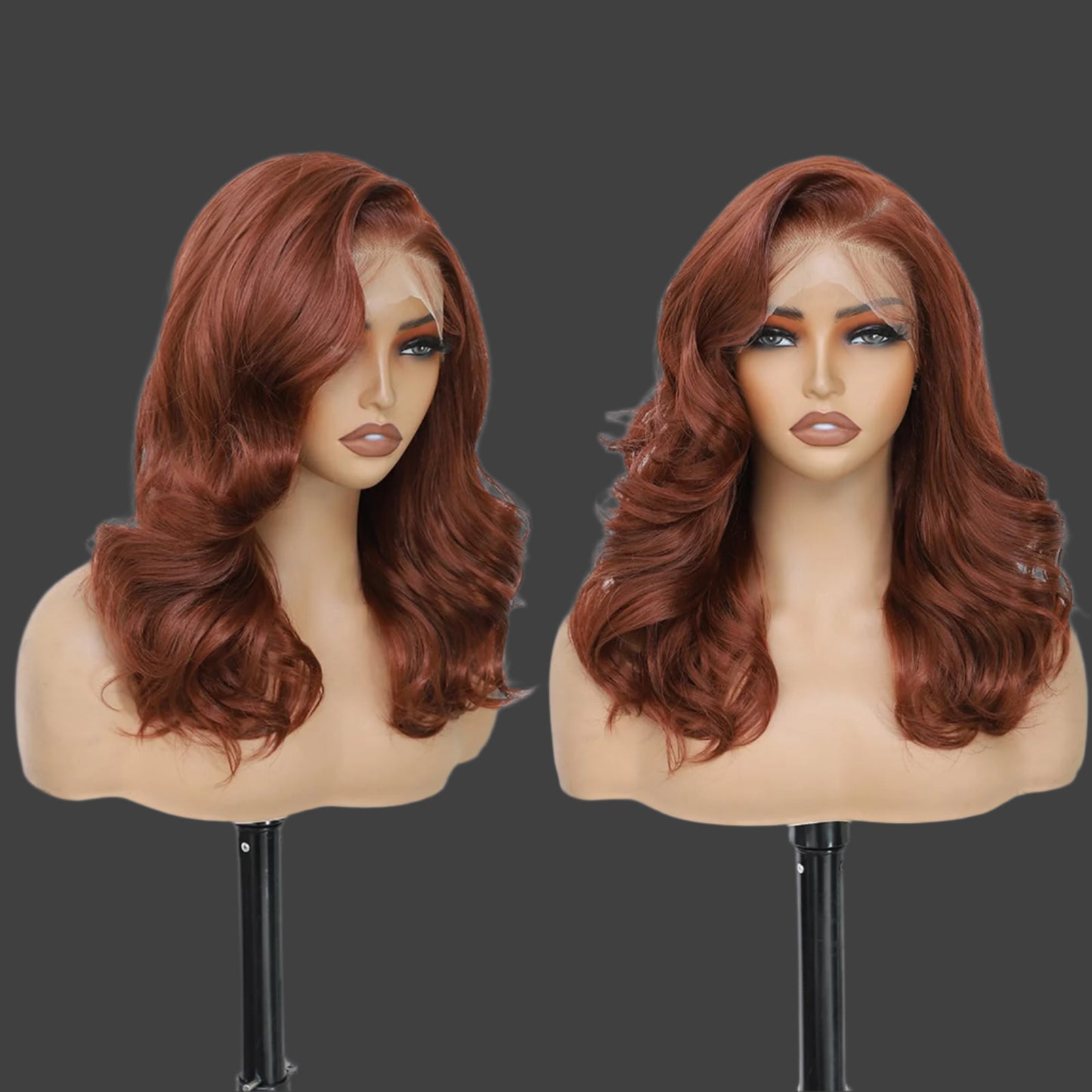 Ombre Platinum Blonde 13×6 HD Lace Front Wigs Synthetic Glueless Pre Layered