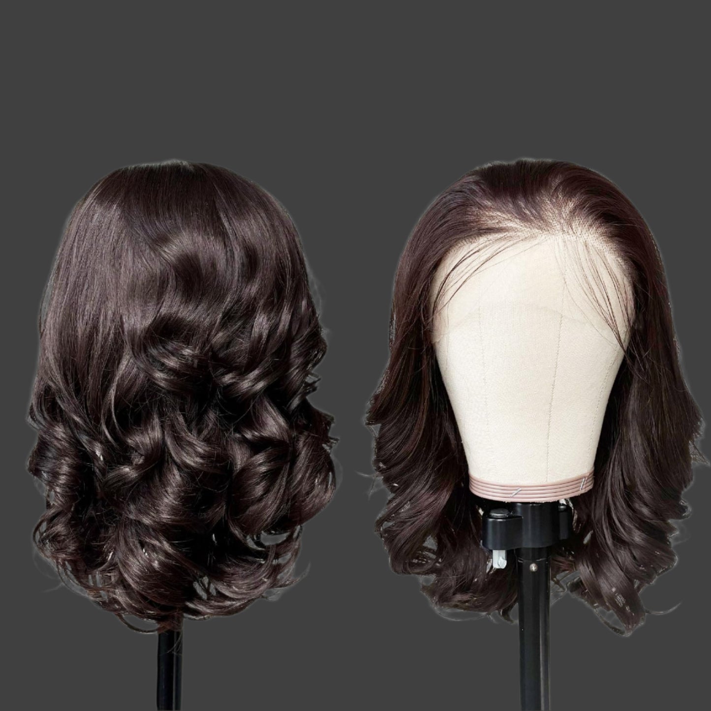 Ombre Platinum Blonde 13×6 HD Lace Front Wigs Synthetic Glueless Pre Layered