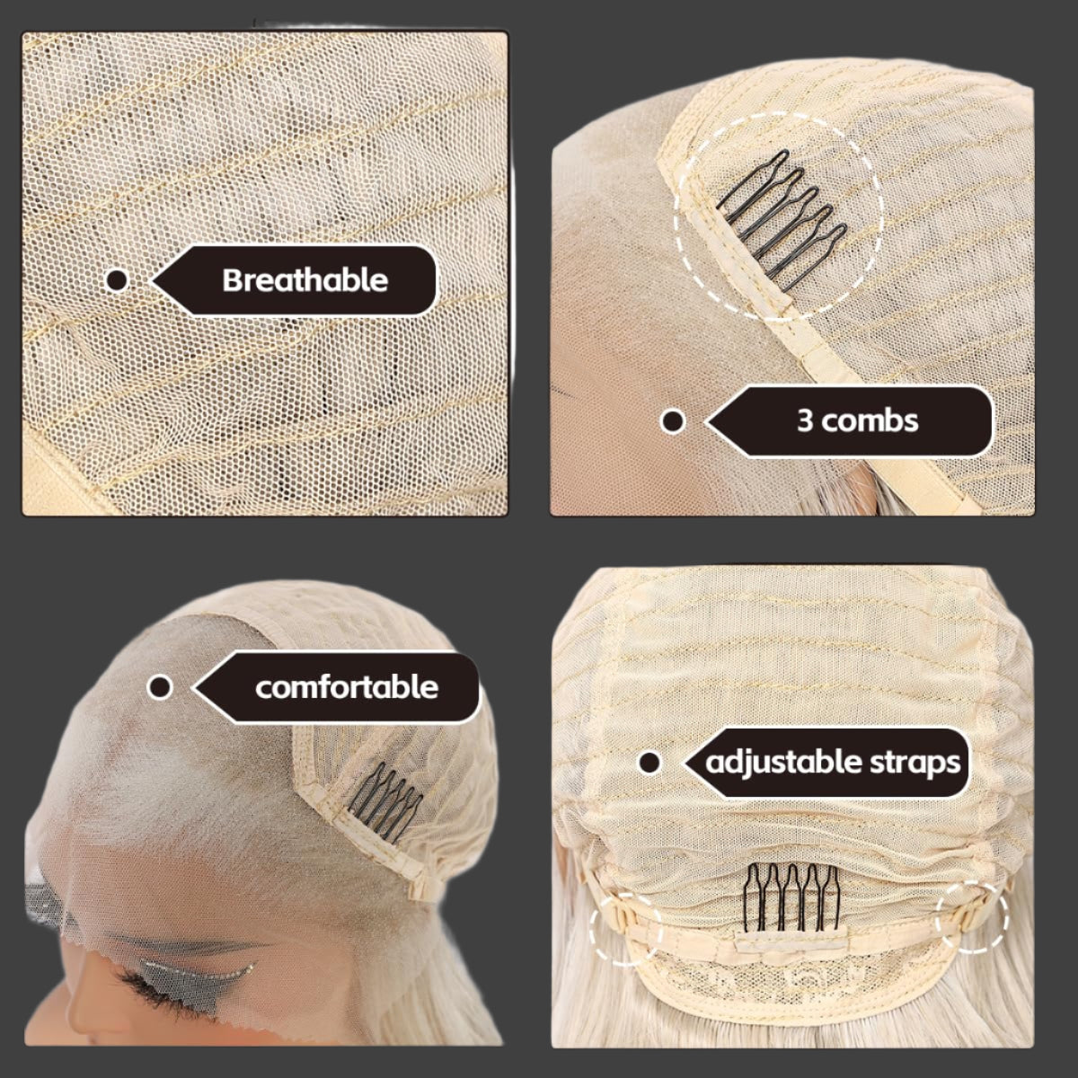 AKA: MARCI non rooted. Blonde Lace Front Wig for Women 13x4 Body Wave Synthetic Wigs Highlight Pre-plucked Long Wavy 150% Density Natural Heat Resistant Hair Daily Use 26 Inch