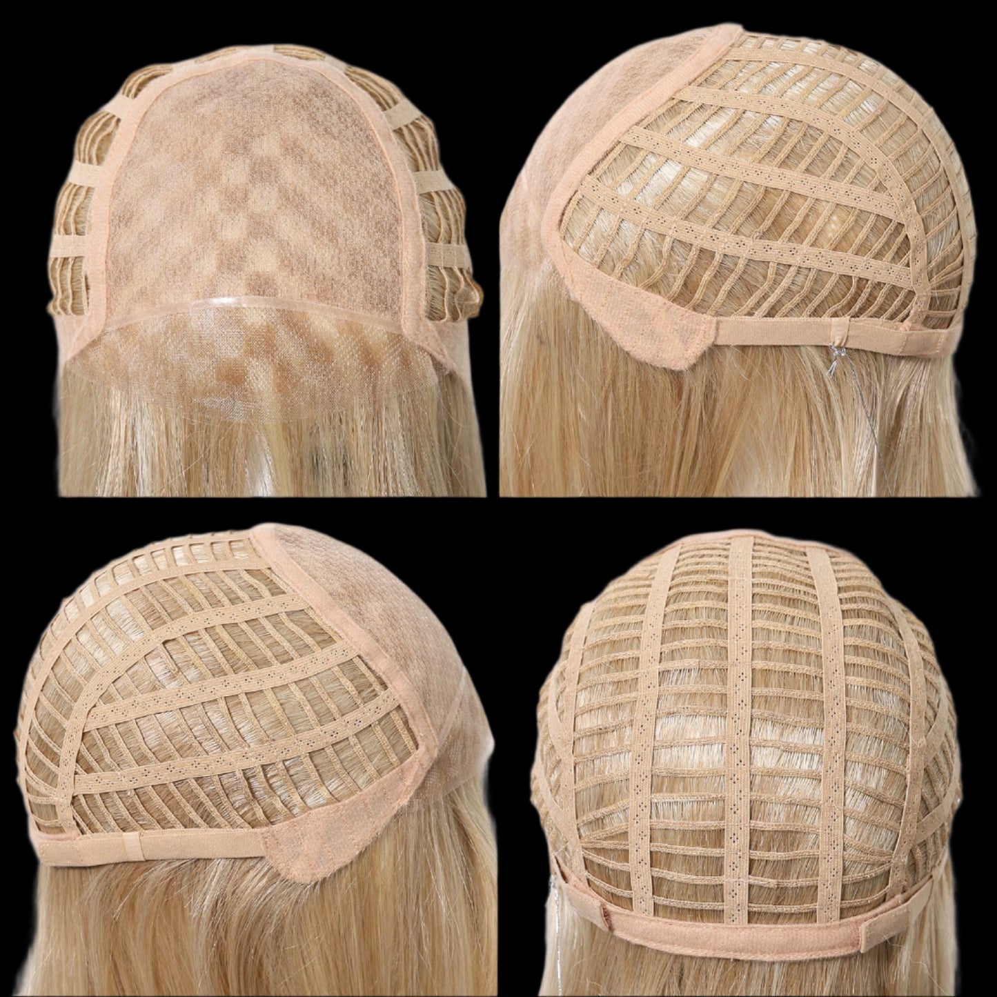 AKA; GIA BLOND NON ROOTED. Mono Top Synthetic Lace Front Wig for Women Layered Hair Light Blonde