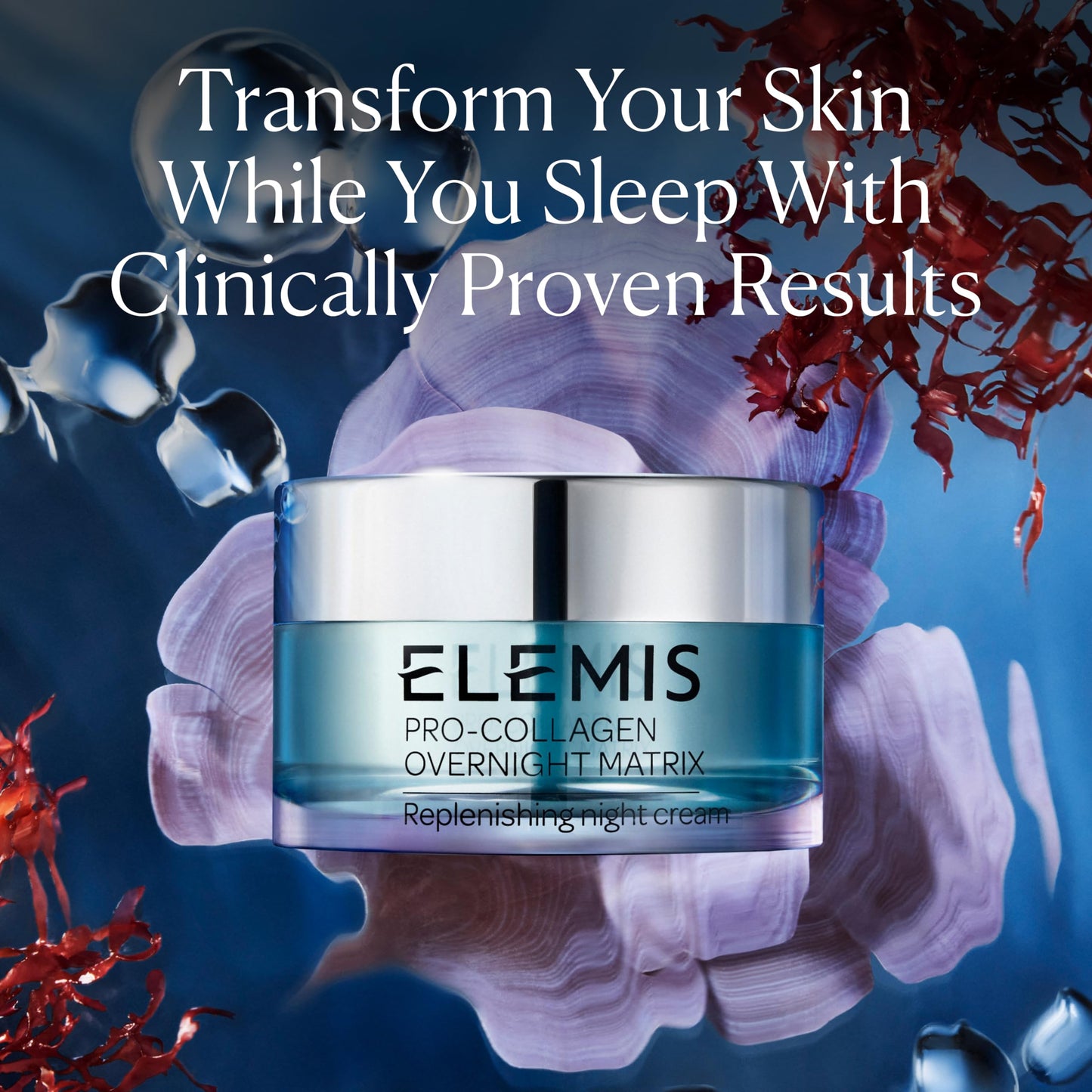 ELEMIS Pro-Collagen Overnight Matrix | Wrinkle Smoothing Night Cream Deeply Hydrates, Smoothes, Firms, and Replenishes Stressed-Looking Skin