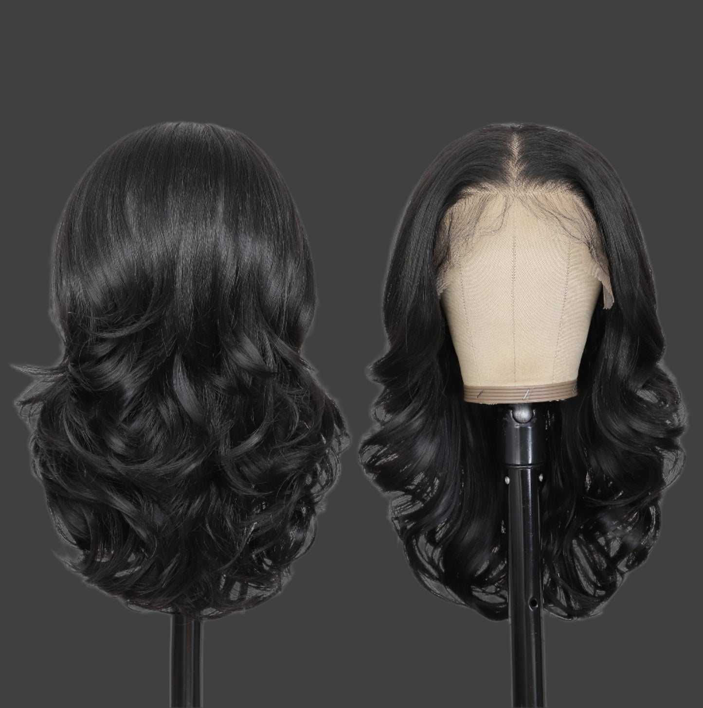 Ombre Platinum Blonde 13×6 HD Lace Front Wigs Synthetic Glueless Pre Layered