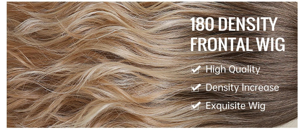 AKA KATE/T PART.    Long Wavy Synthetic Lace Front Hair Wigs Mid-Length Brown Blonde Ombre Lace Wig for Women Afro Cosplay Daily Heat Resistant Hair